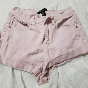 Forever21 light pink high waisted shorts